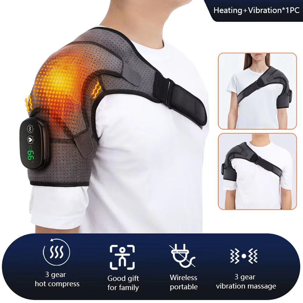 ThermaRelief™ – Electric Heated Shoulder & Knee Massager